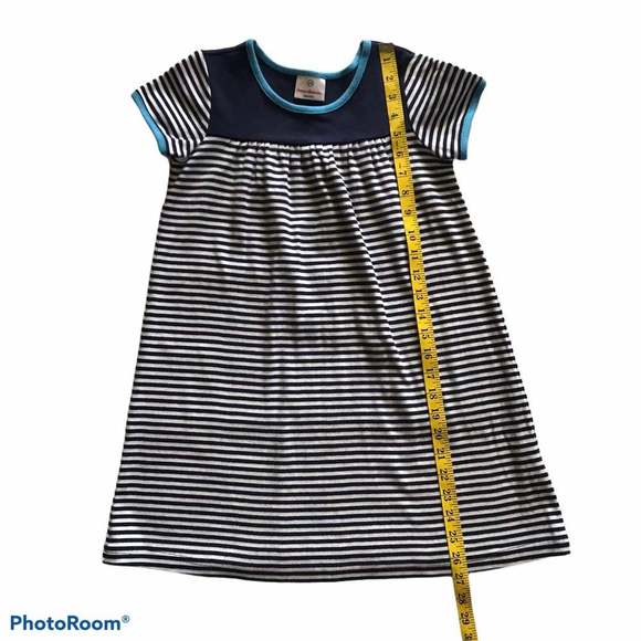 Hanna Andersson Striped Dress Sz 130 (8) - Picture 3 of 5